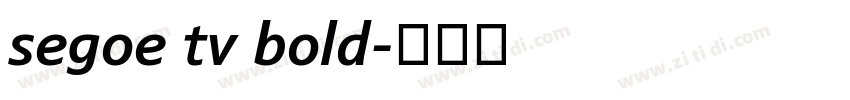 segoe tv bold字体转换